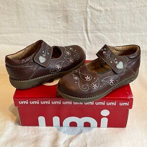 EUC Umi Paisley Leather Girls Shoes, sz 31 (13)